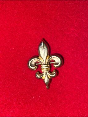 10k Gold Fleur-de-Lis Pin - Classic French Emblem Simmons